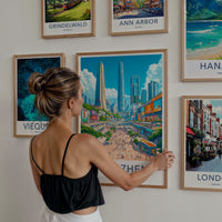 Shenzhen Poster - China Travel Art - Bustling Urban Panorama Home Decor