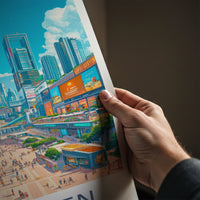 Shenzhen Poster - China Travel Art - Bustling Urban Panorama Home Decor
