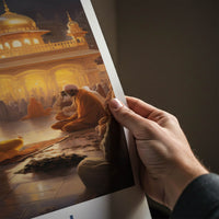 Shirdi Poster - India Travel Art - Maharashtra Golden Temple Wall Decor