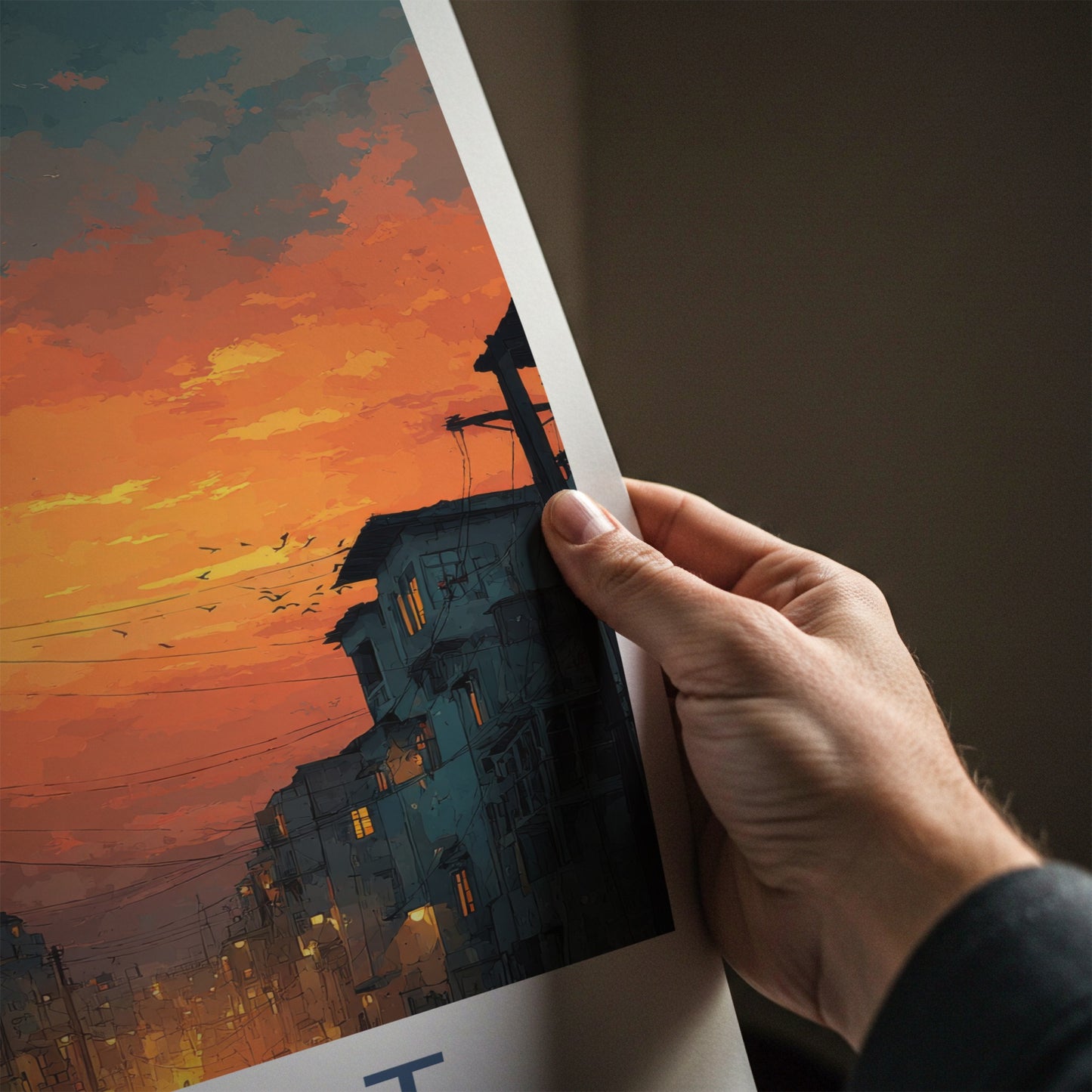 Sialkot Poster - Pakistan Travel Art - Sunset Minaret Lights Wall Decor