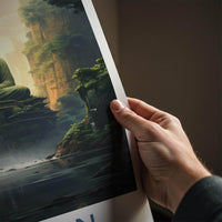 Sichuan Wall Art - Elegant Chinese Landscape Print With Mountain