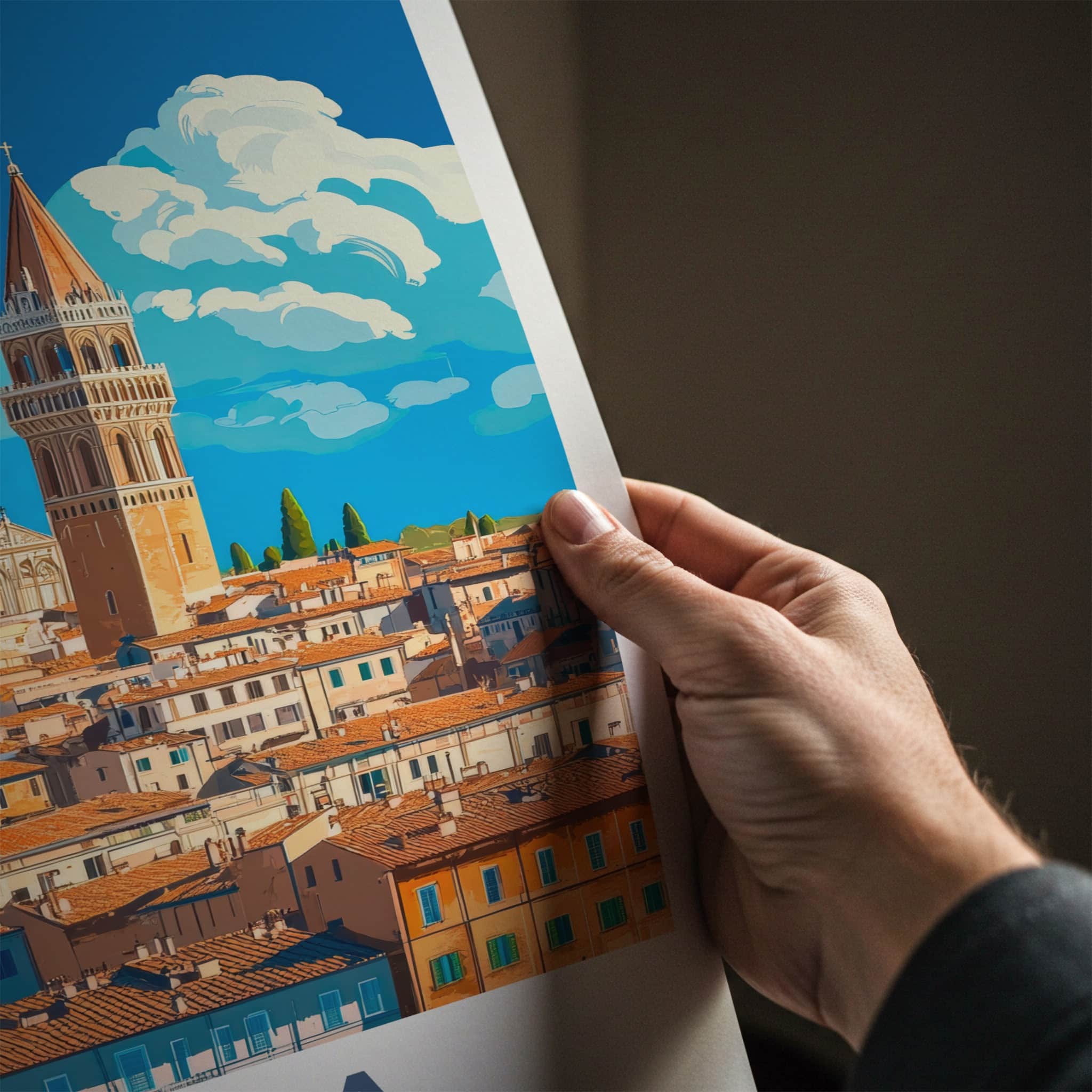 Siena Poster - Italy Travel Art - Historic Cityscape View Home Decor