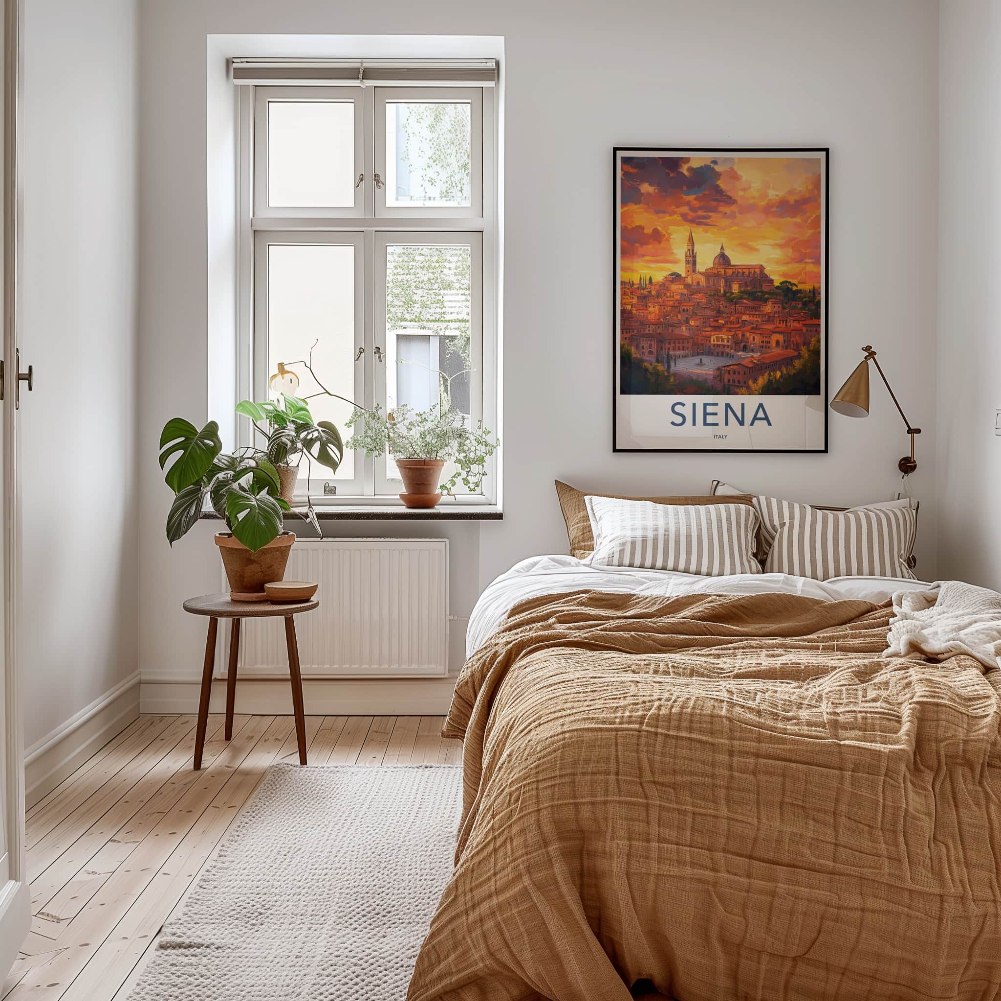 Siena Poster - Italy Wall Art - Vibrant Cityscape View Home Decor