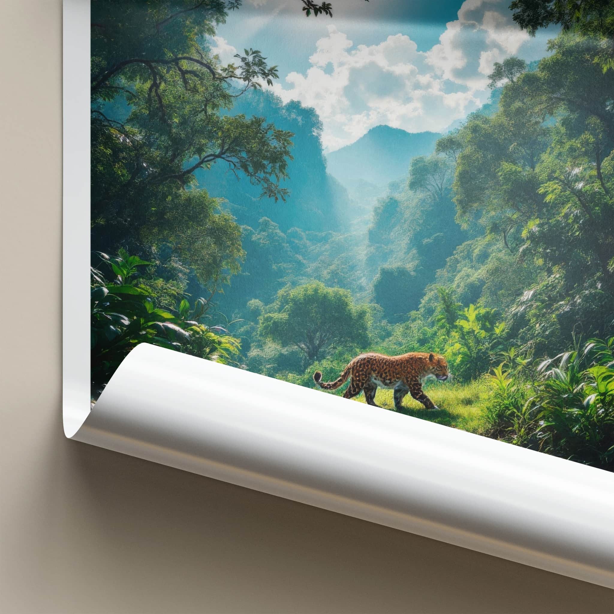 Sierra Gorda Poster - Mexico Travel Art - Jaguar Jungle Path Home Decor