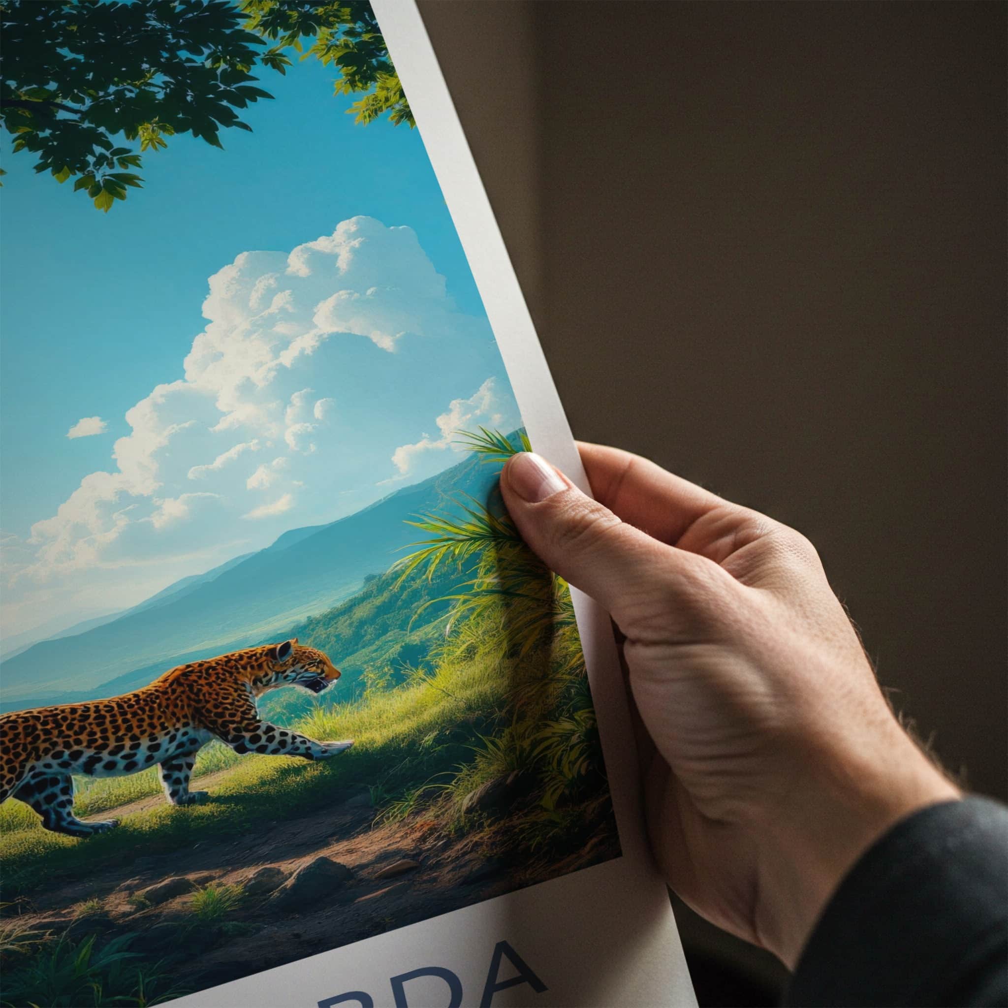 Sierra Gorda Poster - Mexico Travel Art - Jaguar Mountain Path Home Decor