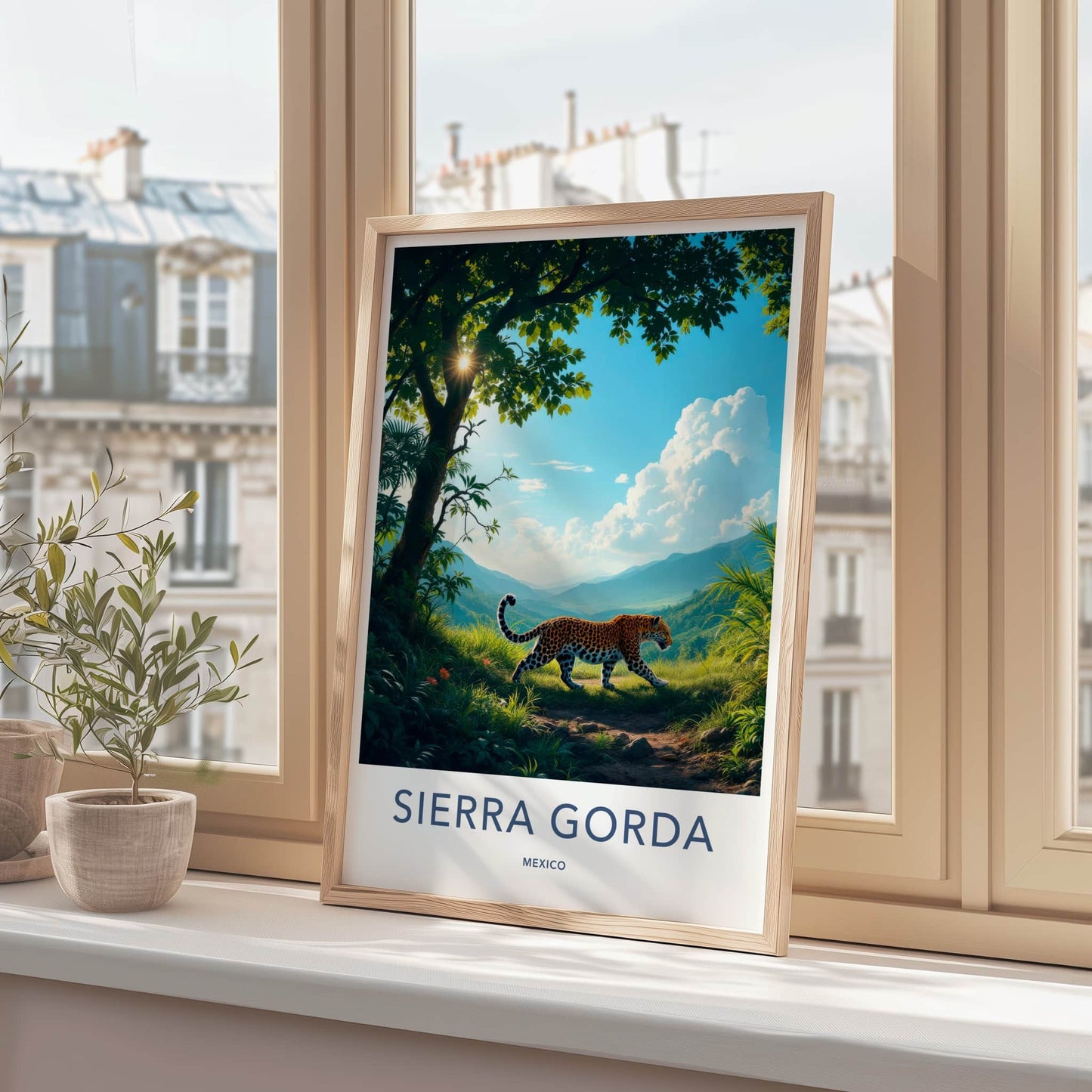 Sierra Gorda Poster - Mexico Travel Art - Jaguar Mountain Path Home Decor