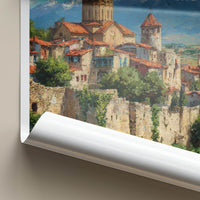 Sighnaghi Poster - Georgia Ancient Town Snow Mountains Gallery Art