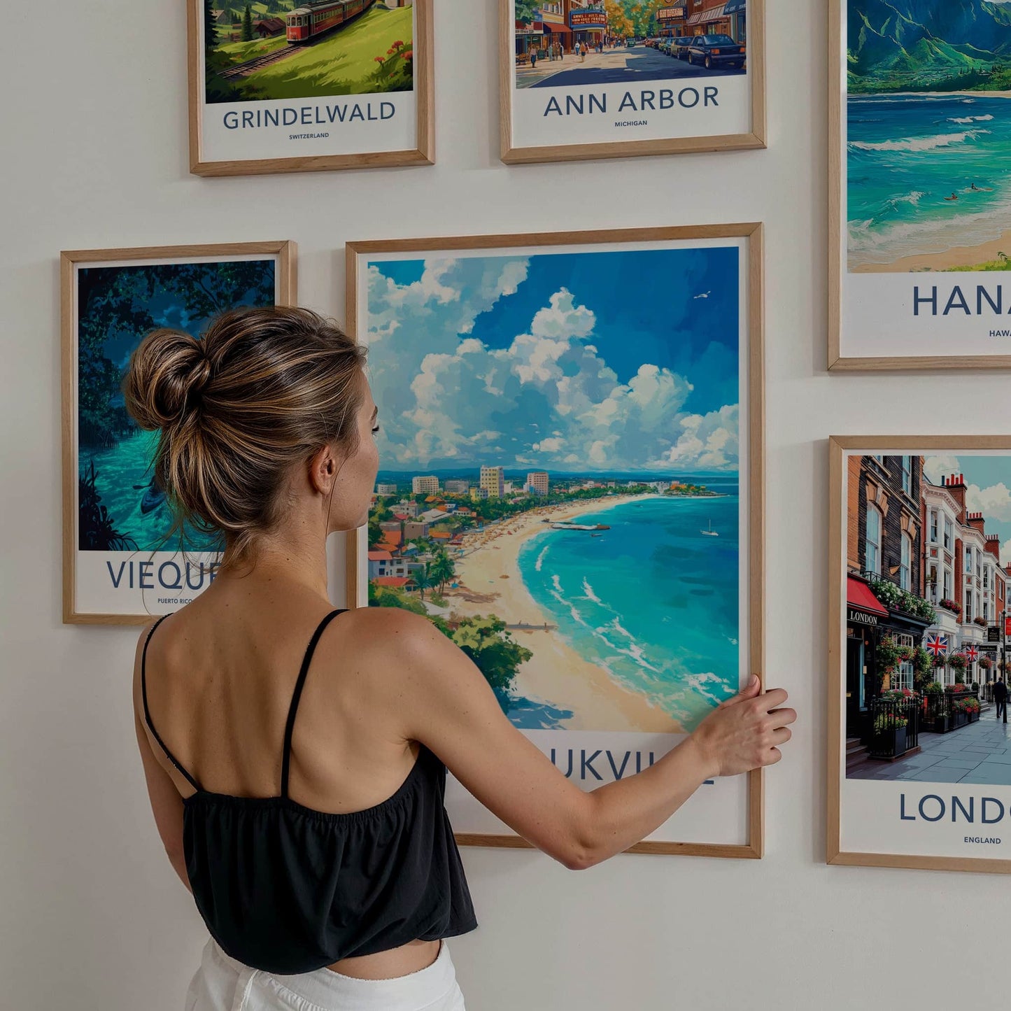 Sihanoukville Poster - Cambodia Travel Art - Sunny Coastal Beach Home Decor