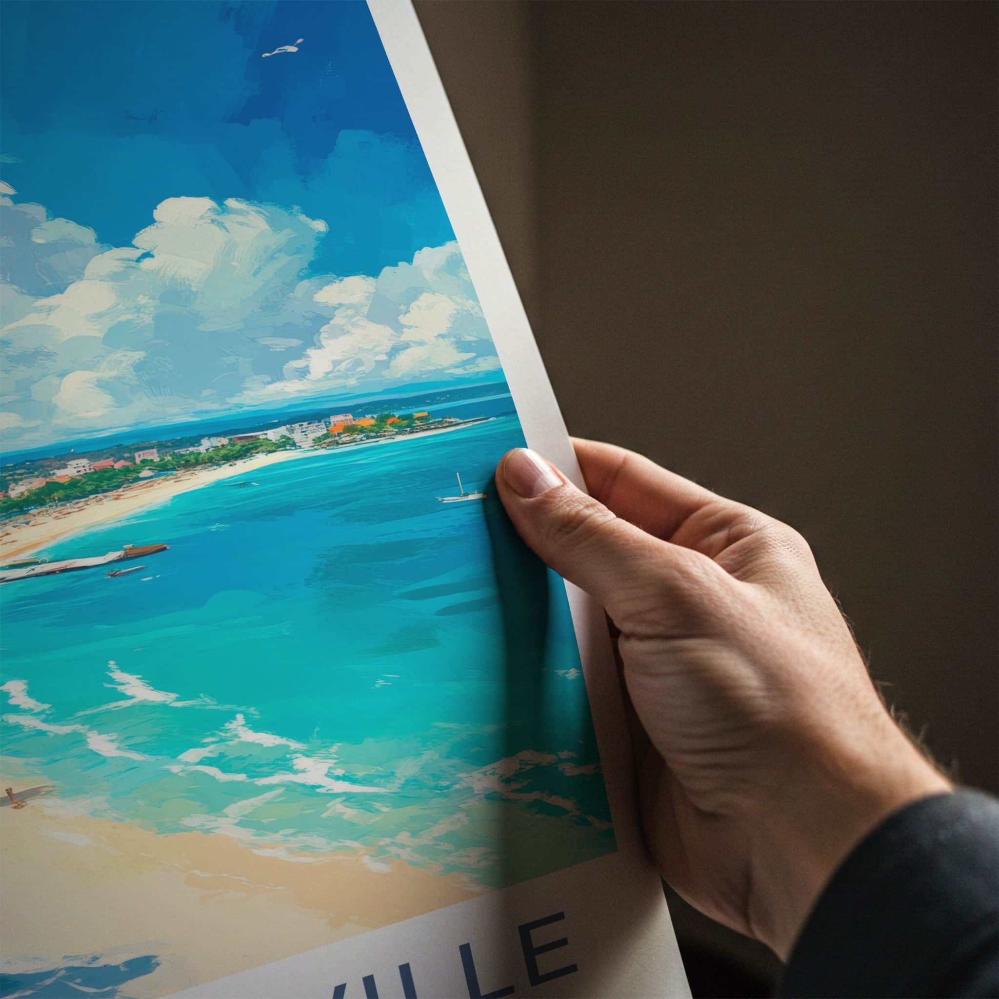 Sihanoukville Poster - Cambodia Travel Art - Sunny Coastal Beach Home Decor