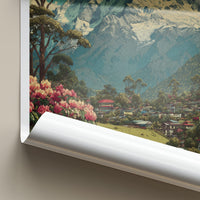 Sikkim Poster - India Travel Art - Sikkim Himalayan Scene Home Decor