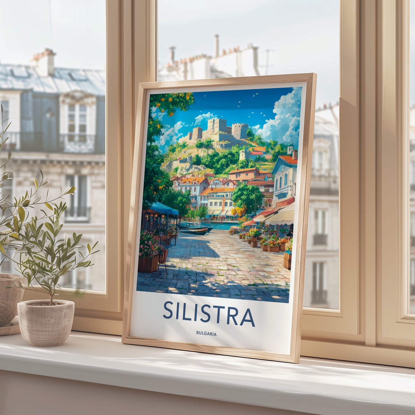 Silistra Poster - Bulgaria Travel Art - Riverside Historic Fortress Home Decor