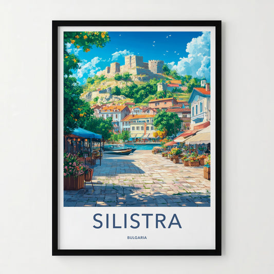 Silistra Poster - Bulgaria Travel Art - Riverside Historic Fortress Home Decor