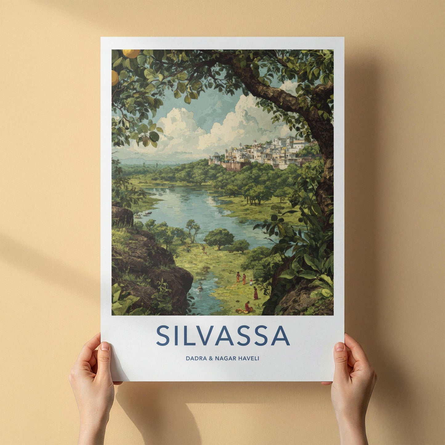 Silvassa Poster - India Fine Art - Dadra And Nagar Haveli City Lake View Gift