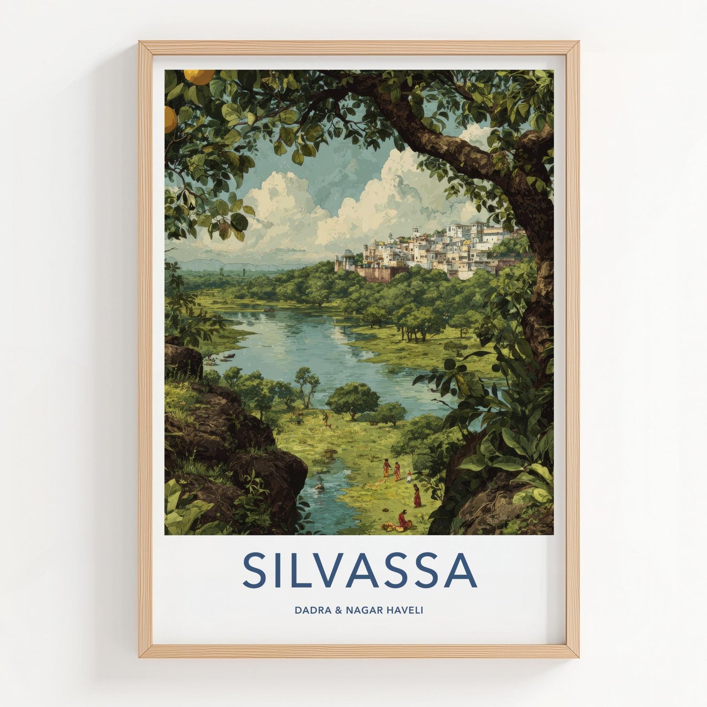 Silvassa Poster - India Fine Art - Dadra And Nagar Haveli City Lake View Gift