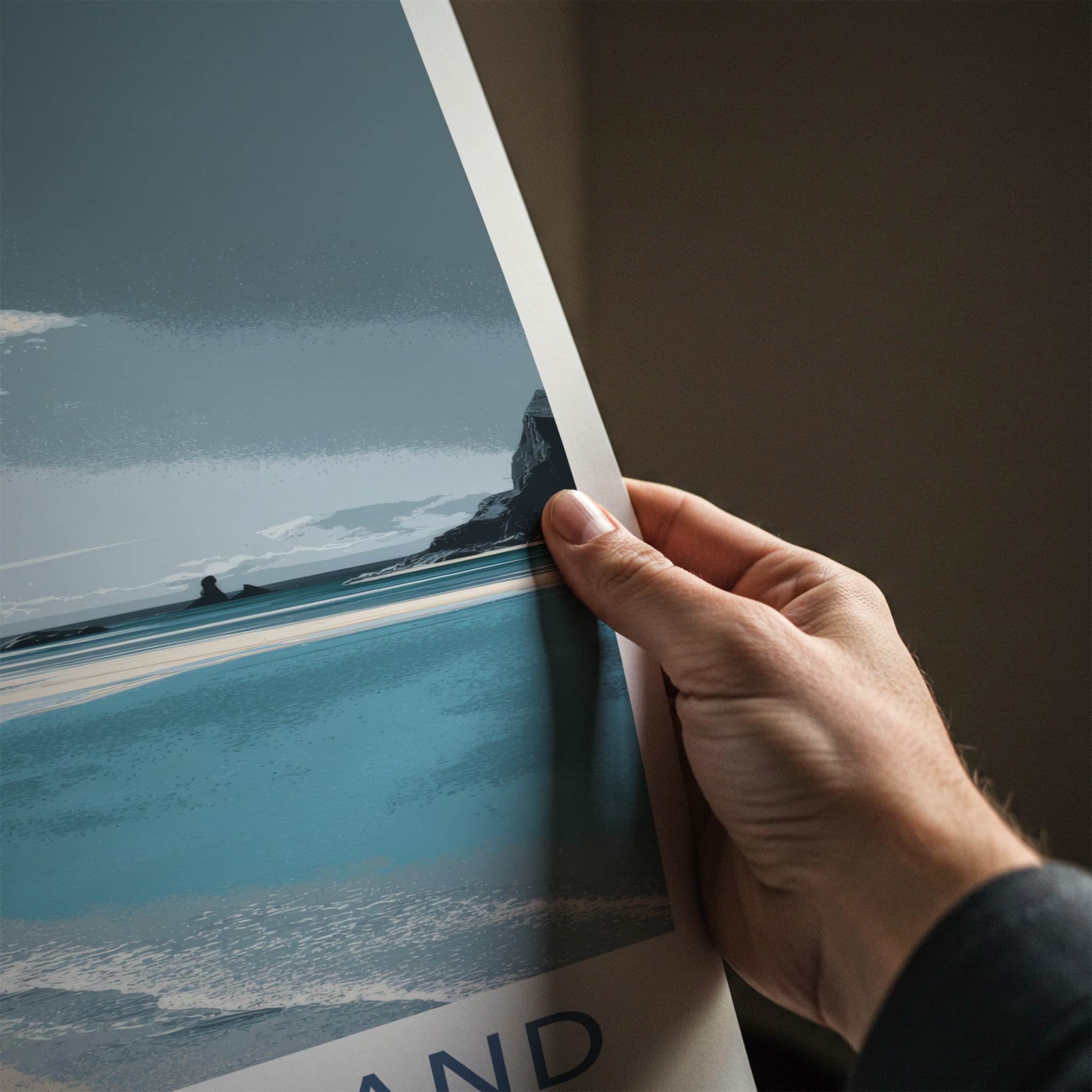 Silver Strand Poster - Ireland Beach Bay Vista Wall Art