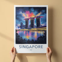 Singapore Poster - Singapore Travel Art - Marina Bay Sands Gallery Art