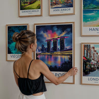 Singapore Poster - Singapore Travel Art - Marina Bay Sands Gallery Art