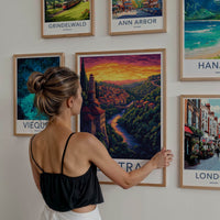 Sintra Poster - Portugal Travel Art - Vibrant Hillside Town Home Decor
