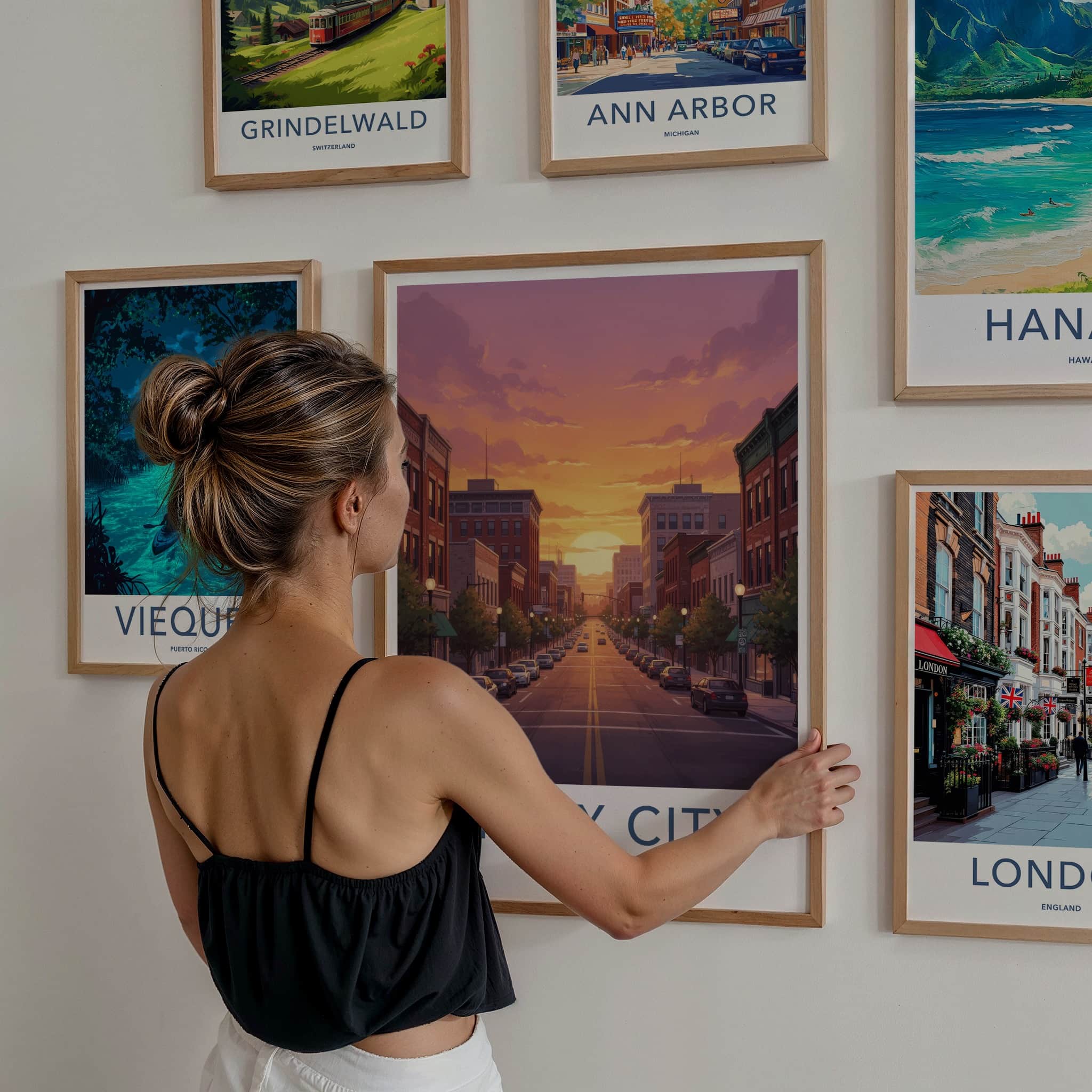 Sioux City Poster - Iowa Travel Art - Main Street Home Decor