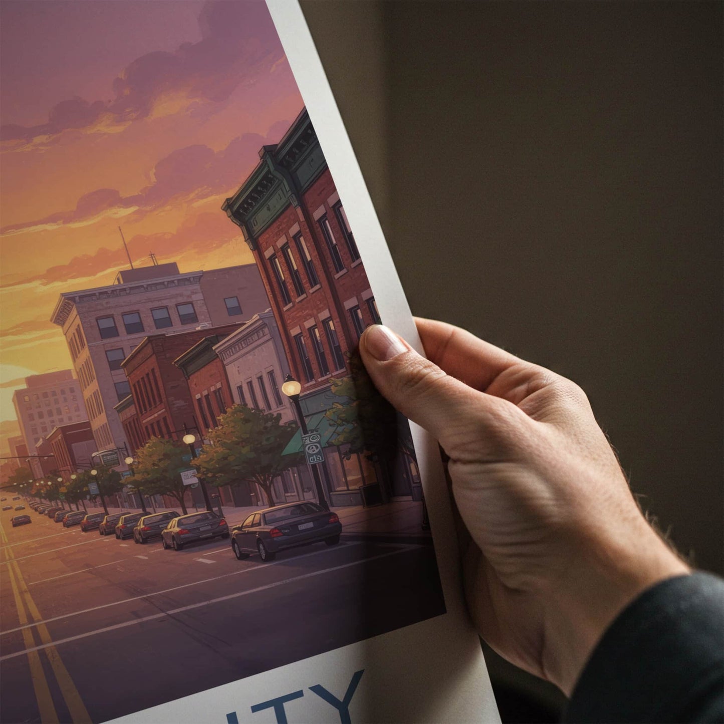 Sioux City Poster - Iowa Travel Art - Main Street Home Decor