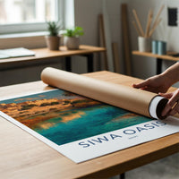 Siwa Oasis Poster - Egypt Travel Art - Ancient Oasis Village Home Decor