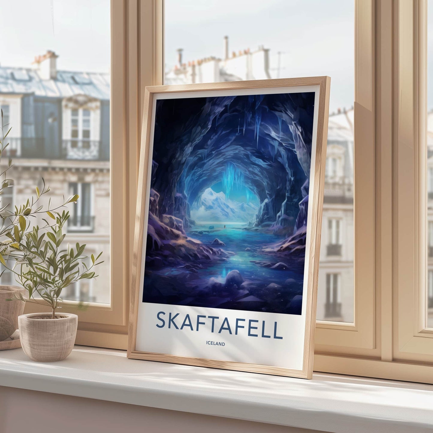 Skaftafell Poster - Iceland Wall Art - Ice Cave Formation Home Decor