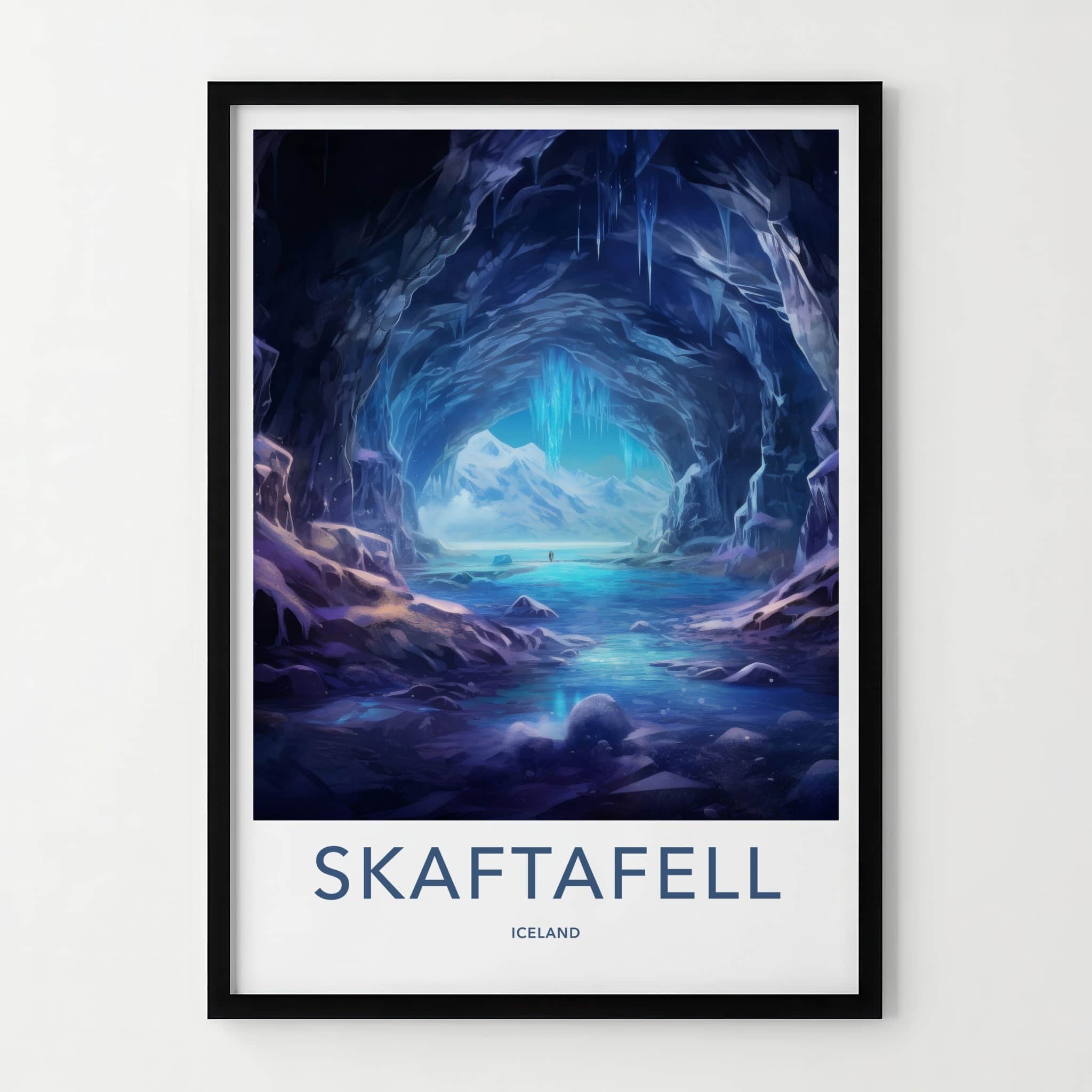 Skaftafell Poster - Iceland Wall Art - Ice Cave Formation Home Decor