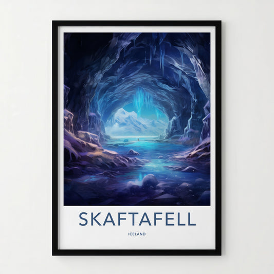 Skaftafell Poster - Iceland Wall Art - Ice Cave Formation Home Decor