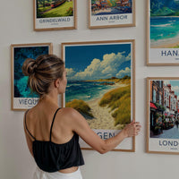 Skagen Poster - Denmark Travel Art - Sandy Beach Pathway Wall Decor