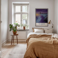 Skagen Poster - Denmark Wall Art - Lighthouse Starry Sky Home Decor