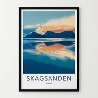 Skagsanden Poster - Norway Travel Art