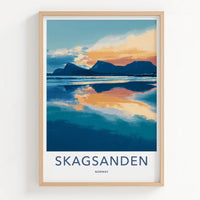 Skagsanden Poster - Norway Travel Art
