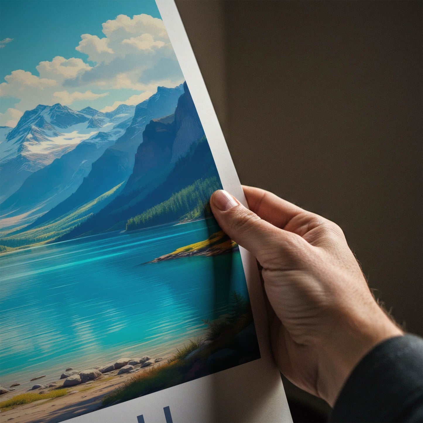 Skardu Poster - Pakistan Travel Art - Mountain Lake View Home Decor