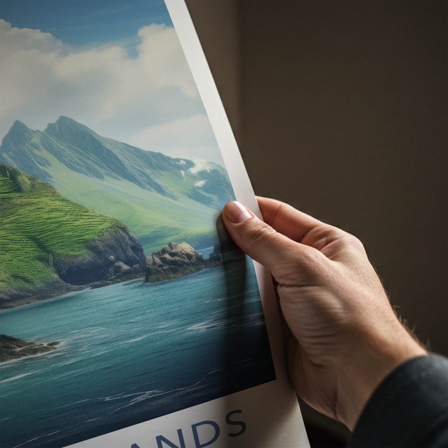 Skellig Islands Poster - Ireland Travel Art - Rugged Island Peaks Home Decor