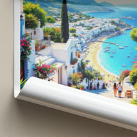 Skiathos Poster - Greece Travel Art - Island Mediterranean Beach Wall Decor