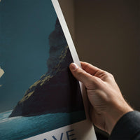 Smoo Cave Poster - Scotland Travel Art - Water Cave Opening Home Decor