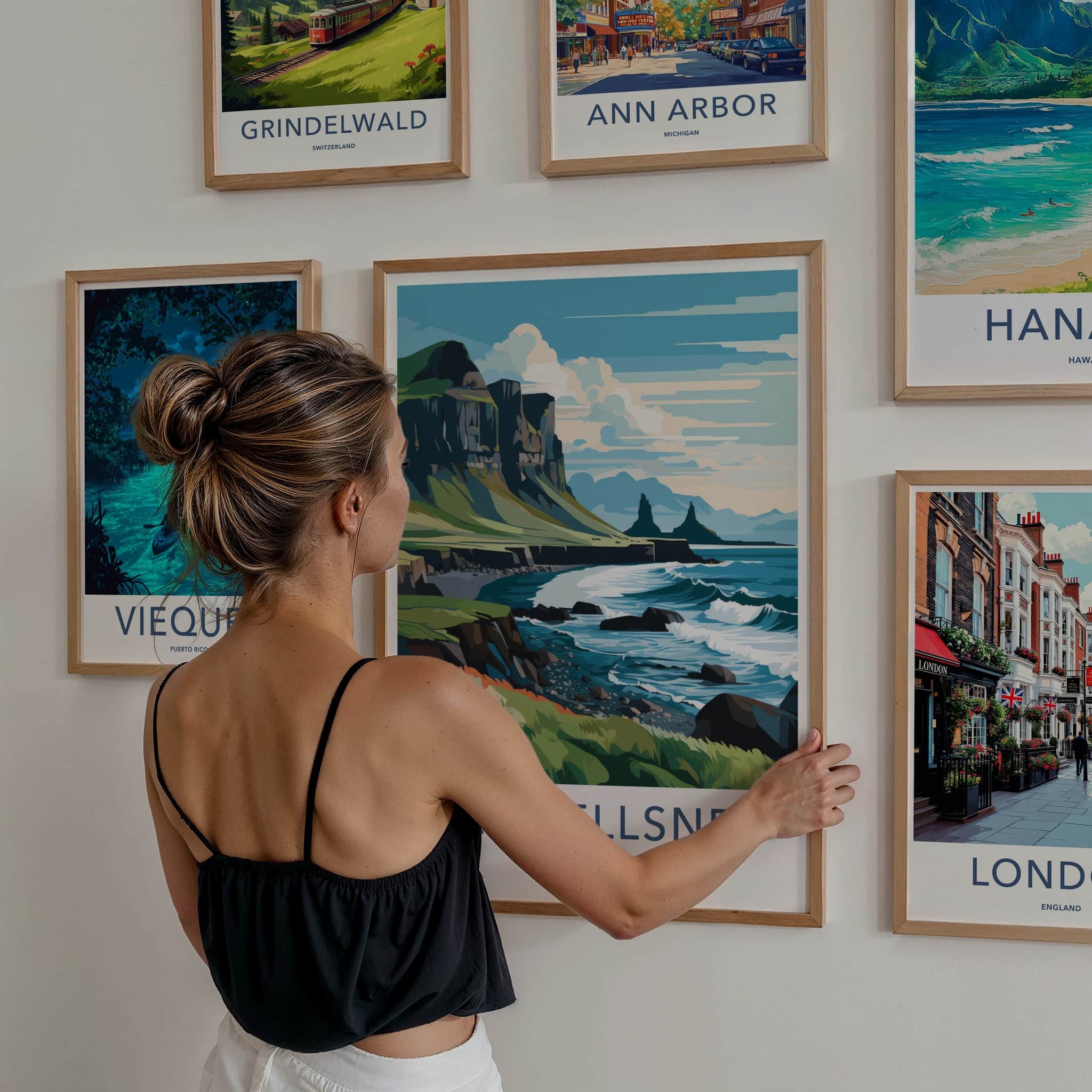 Snaefellsnes Poster - Iceland Travel Print - Rugged Cliff Coast Wall Decor