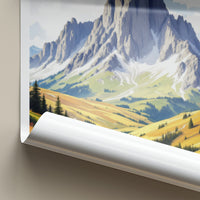 Sniezka Poster - Poland Travel Art - Mountain Valley Path Home Decor