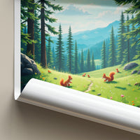 Snowdonia Poster - Wales Travel Art - Sunny Forest Path Home Decor