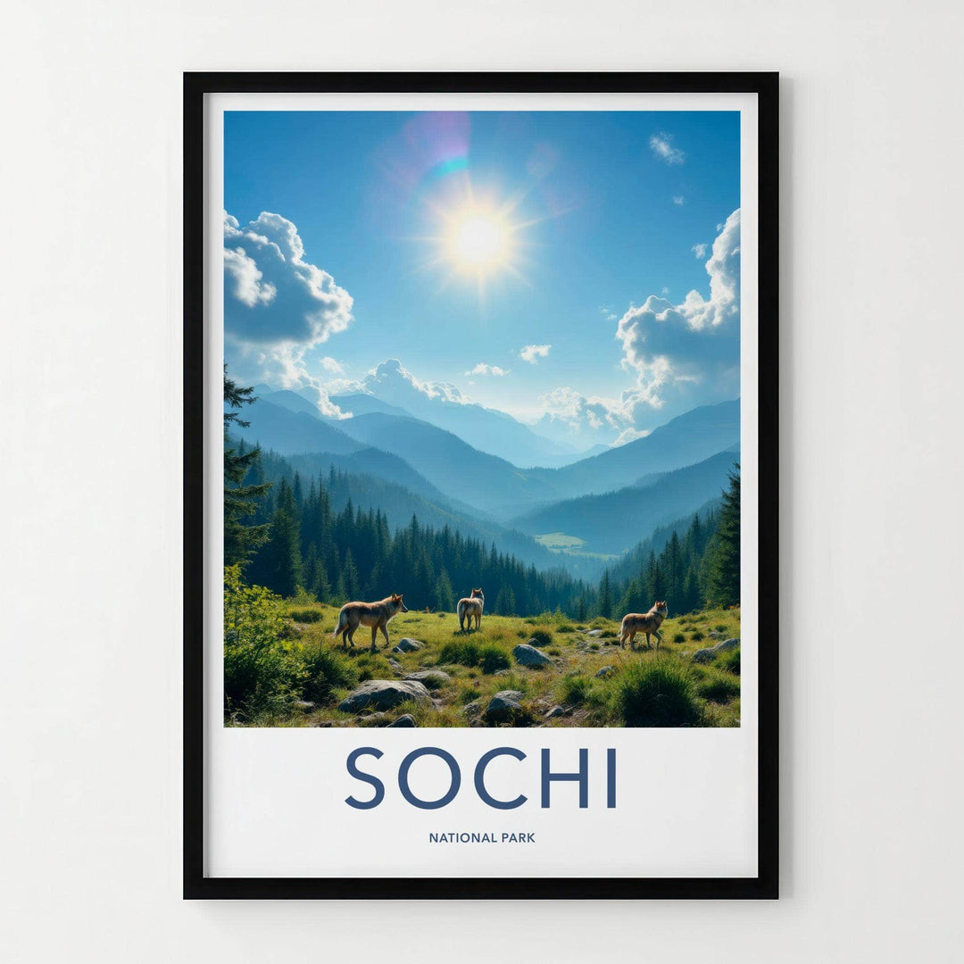 Sochi National Park Poster - Mountain Landscape Print