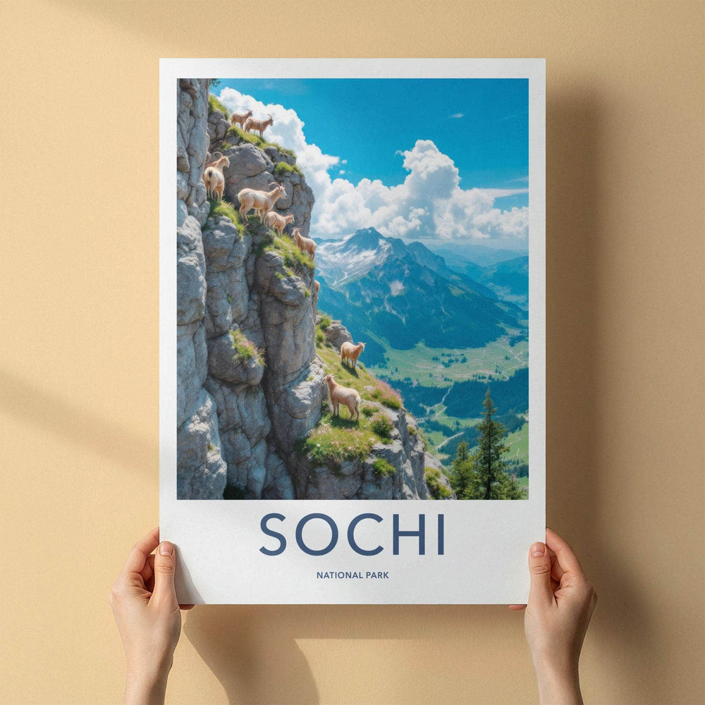 Sochi National Park Poster - Scenic Nature Print & Mountain Landscape
