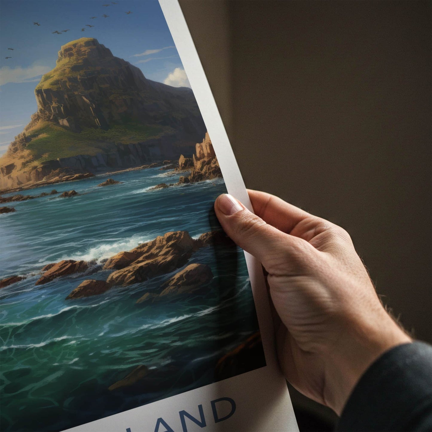 Socorro Island Poster - Mexico Travel Art - Rugged Island Coast Home Decor