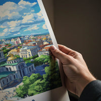 Sofia Poster - Bulgaria Art Print - Golden Domed Cathedral Wall Decor