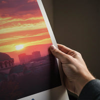 Sofia Poster - Bulgaria Travel Art - Historic Cathedral Sunset Home Decor