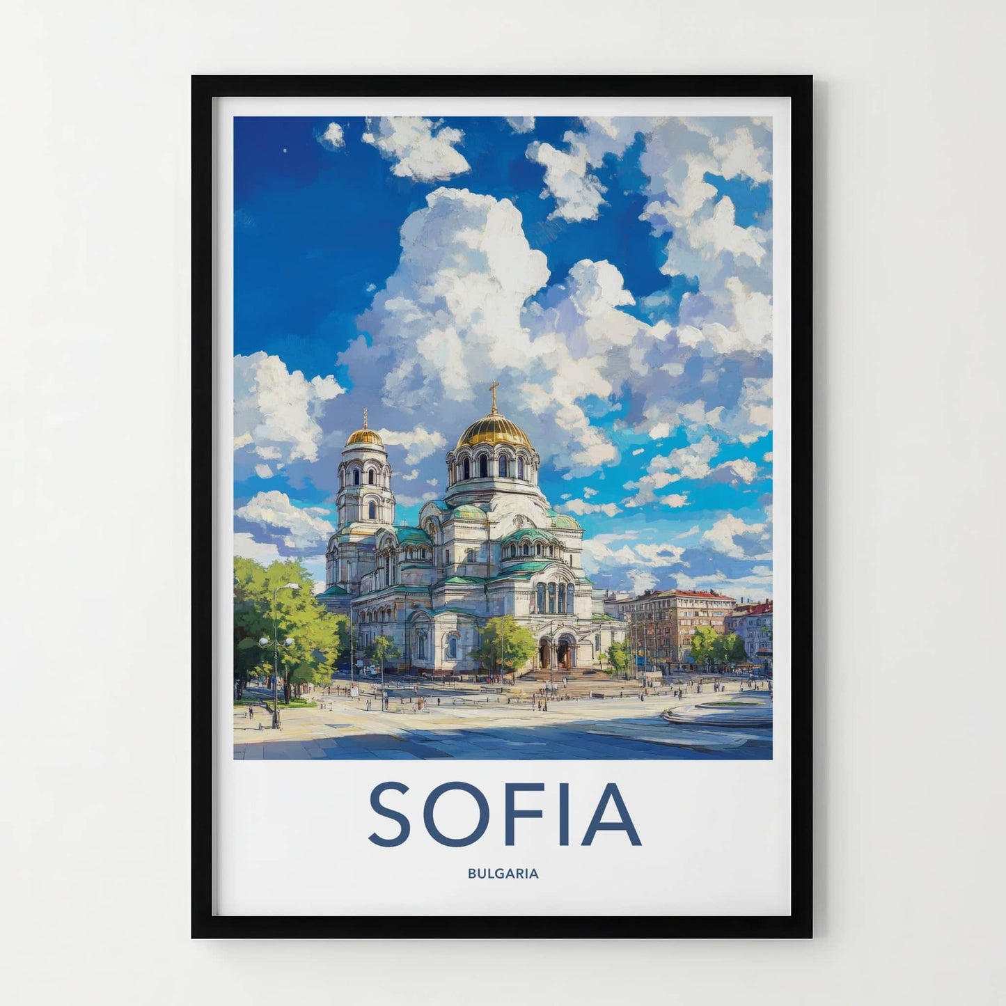 Sofia Poster - Bulgaria Wall Art - Majestic Church Building Home Decor