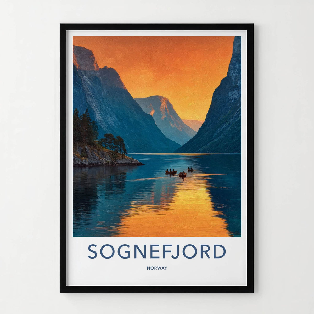 Sognefjord Poster - Norway Art