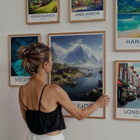 Sognefjord Poster - Norway Wall Art With Scenic Fjord Artwork