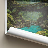 Sohra Poster - India Travel Art - Meghalaya Living Root Bridge Home Decor