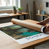 Sohra Poster - India Travel Art - Meghalaya Living Root Bridge Home Decor
