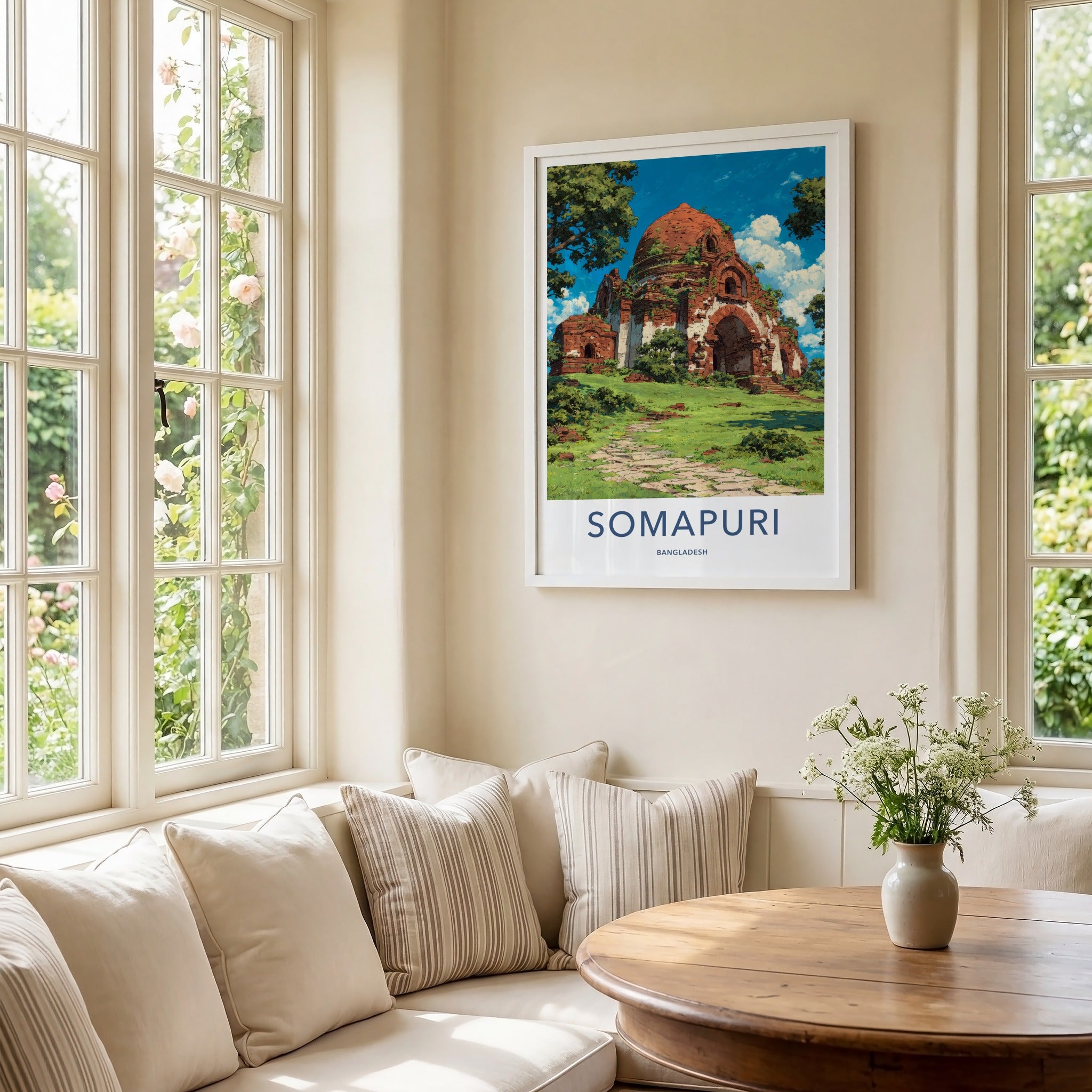 Somapuri Poster - Bangladesh Ancient Temple Overgrown Gallery Art